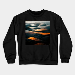 Metallic sandy desert painting Crewneck Sweatshirt